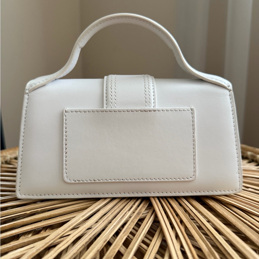 Jacquemus White Leather Le Bambino Mini Top-Handle Bag - Picture 5 of 15